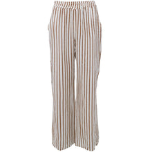Indlæs billede til gallerivisning BLACK COLOUR Bcmelina Wide Pants Linen Camel Stripe
