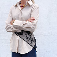 Indlæs billede til gallerivisning BLACK COLOUR Bcmiriana Triangle Lace Scarf Black
