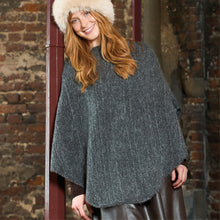 Indlæs billede til gallerivisning BLACK COLOUR Bcpenny Poncho Grey
