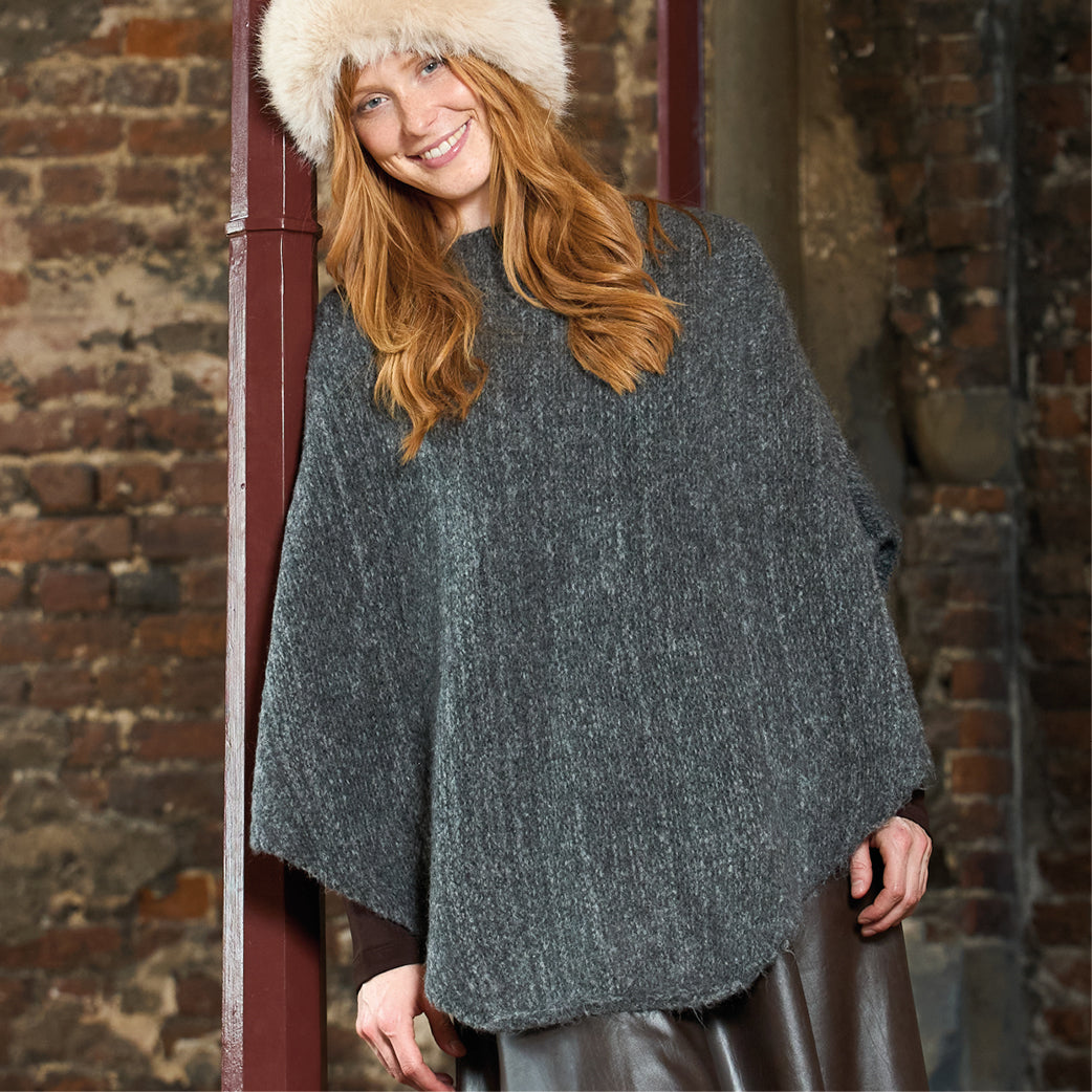 BLACK COLOUR Bcpenny Poncho Grey