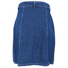 Indlæs billede til gallerivisning BLACK COLOUR Bcray Short Wrap Skirt Denim Blue

