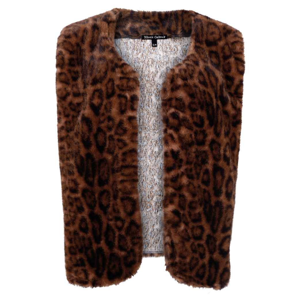 BLACK COLOUR Bcshanti Vest Brown Leo