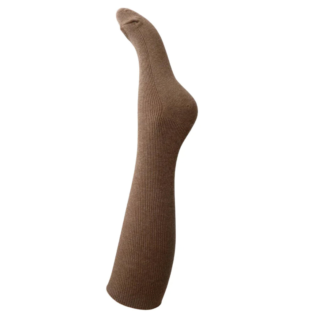 BLACK COLOUR Bctonje Mid Calf Rib Sock Mocca