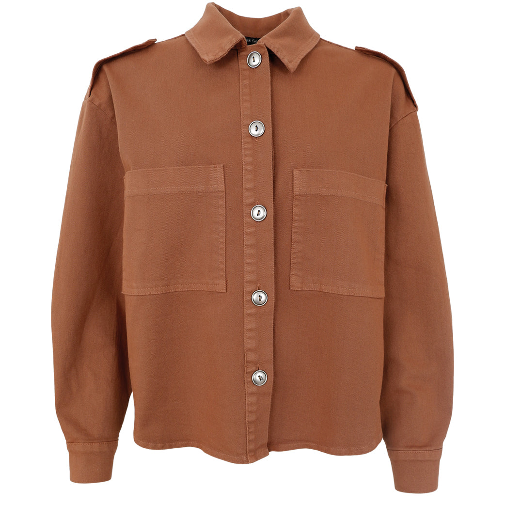 BLACK COLOUR Bctully Shirt Jacket Camel