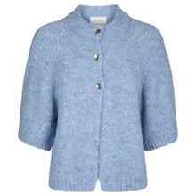 Indlæs billede til gallerivisning NEO NOIR Benuta Fluffy Cardigan Dusty Blue
