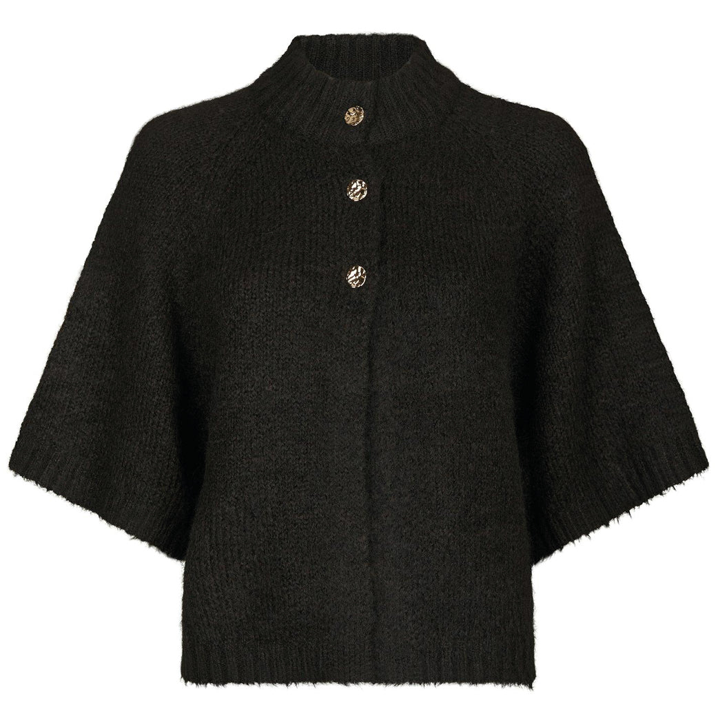 NEO NOIR Benuta Fluffy Cardigan Dark Brown