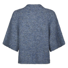 Indlæs billede til gallerivisning NEO NOIR Benuta Fluffy Knit Cardigan Smoke Blue
