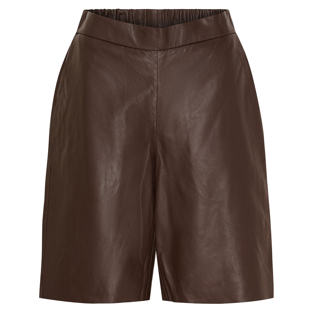 NOTYZ Bermuda Leather Shorts Cocoa
