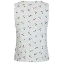 Indlæs billede til gallerivisning NEO NOIR Bibi Embroidery Print Top Off White

