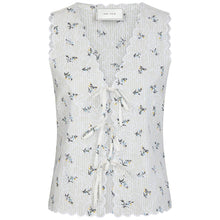 Indlæs billede til gallerivisning NEO NOIR Bibi Embroidery Print Top Off White
