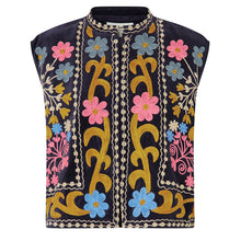 Indlæs billede til gallerivisning LOLLYS LAUNDRY Bin Vest Dark Blue
