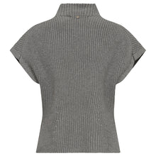 Indlæs billede til gallerivisning MOS MOSH Biola Bine Knit Vest Grey Melange
