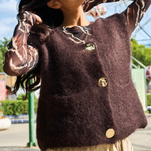 Indlæs billede til gallerivisning BLACK COLOUR Bcbjoerk Knitted Button Vest Coffee
