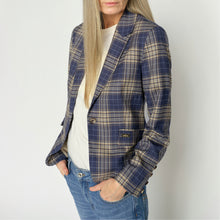 Indlæs billede til gallerivisning MOS MOSH Blake Chec Blazer Crown Blue

