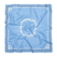 Indlæs billede til gallerivisning BECK SÖNDERGAARD Bloom Siw Scarf Azure Blue
