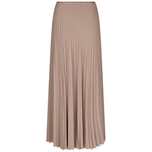 Indlæs billede til gallerivisning NEO NOIR Boni Simple Plisse Skirt Dark Taupe
