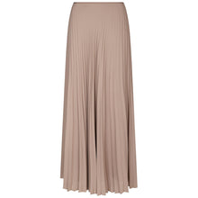 Indlæs billede til gallerivisning NEO NOIR Boni Simple Plisse Skirt Dark Taupe
