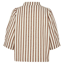 Indlæs billede til gallerivisning LOLLYS LAUNDRY Bono Shirt SS Dark Mokka
