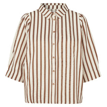 Indlæs billede til gallerivisning LOLLYS LAUNDRY Bono Shirt SS Dark Mokka
