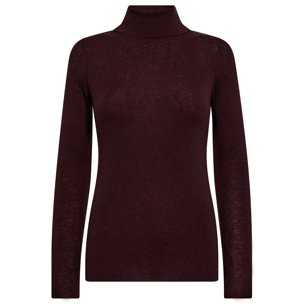MOS MOSH Bouch Rollneck Knit Fudge
