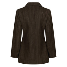 Indlæs billede til gallerivisning NEO NOIR Bowie Stripe Blazer Brown
