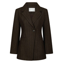 Indlæs billede til gallerivisning NEO NOIR Bowie Stripe Blazer Brown
