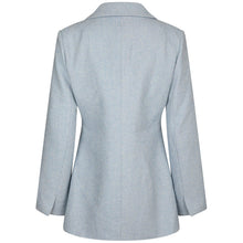 Indlæs billede til gallerivisning NEO NOIR Bowie Herringbone Blazer Light Blue
