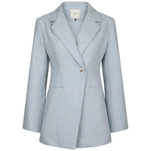Indlæs billede til gallerivisning NEO NOIR Bowie Herringbone Blazer Light Blue
