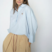 Indlæs billede til gallerivisning MOS MOSH Britze Cam Cotton Blouse Skyway
