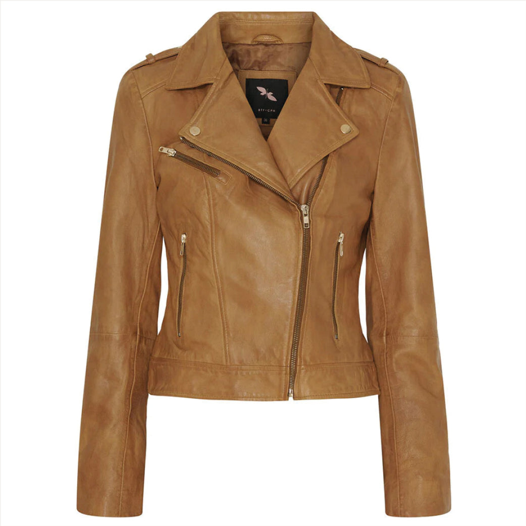 BTF CPH Biker Jacket 100066 Caramel