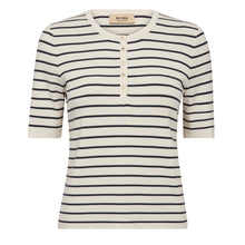 Indlæs billede til gallerivisning MOS MOSH Caliz Stripe SS Knit India Ink
