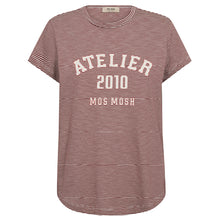 Indlæs billede til gallerivisning MOS MOSH Camp O-SS Stripe Tee Cowhide
