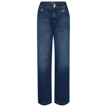 Indlæs billede til gallerivisning MOS MOSH Candia Peach Jeans Dark Blue Long
