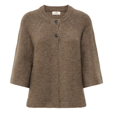 Indlæs billede til gallerivisning JDY Cady 3/4 O-Neck Cape Cardigan Knit Chocolate Chip
