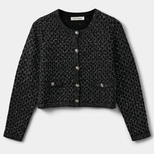 Indlæs billede til gallerivisning SOFIE SCHNOOR Carnet Cardigan Black Glitter
