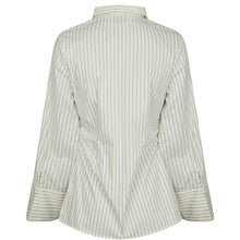 Indlæs billede til gallerivisning NEO NOIR Caroli Stripe Shirt Dusty Green
