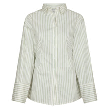 Indlæs billede til gallerivisning NEO NOIR Caroli Stripe Shirt Dusty Green
