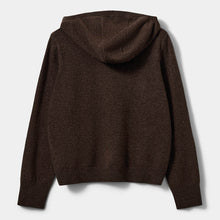 Indlæs billede til gallerivisning SOFIE SCHNOOR Cassie Knit Hoodie Dark Coffee
