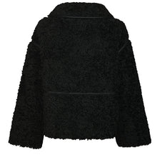 Indlæs billede til gallerivisning NEO NOIR Castor Faux Fur Jacket Black
