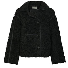 Indlæs billede til gallerivisning NEO NOIR Castor Faux Fur Jacket Black
