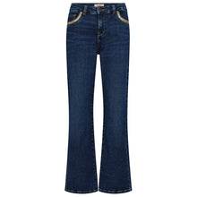 Indlæs billede til gallerivisning MOS MOSH Cecilia Perla Jeans Dark Blue Ankle
