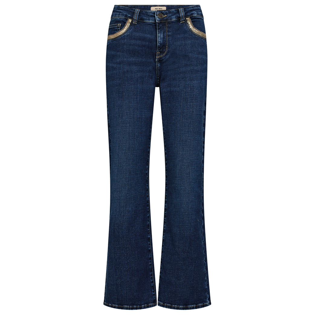MOS MOSH Cecilia Perla Jeans Dark Blue Ankle