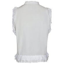 Indlæs billede til gallerivisning NEO NOIR Celia Ruffle Top Hvid
