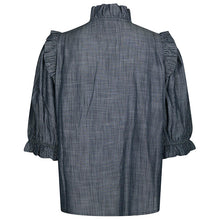 Indlæs billede til gallerivisning NEO NOIR Chacha Cham Stripe Blouse Dark Blue

