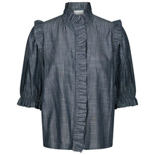 Indlæs billede til gallerivisning NEO NOIR Chacha Cham Stripe Blouse Dark Blue
