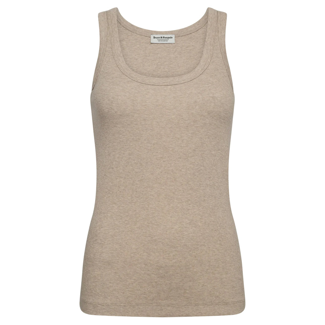 BRUUN & STENGADE Charlotte Regular Fit Top Sand