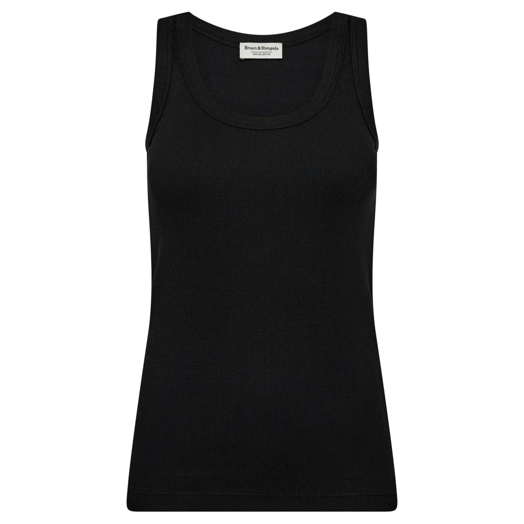 BRUUN & STENGADE Charlotte Regular Fit Top Black