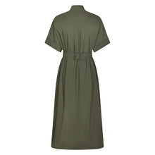 Indlæs billede til gallerivisning NEO NOIR Cina Poplin Dress Army
