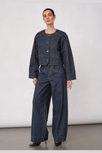 Indlæs billede til gallerivisning CO' COUTURE Sigga Stripe Jacket Denim Blue
