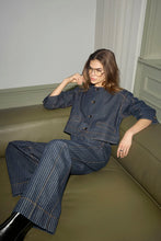 Indlæs billede til gallerivisning CO' COUTURE Sigga Stripe Pant Denim Blue
